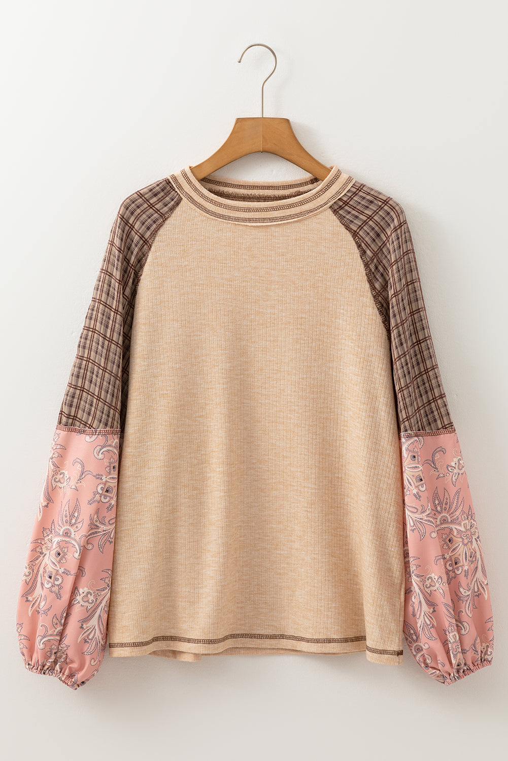 Round Neck Long Sleeve Top