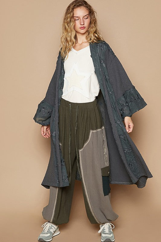 Open Front Longline Cardigan