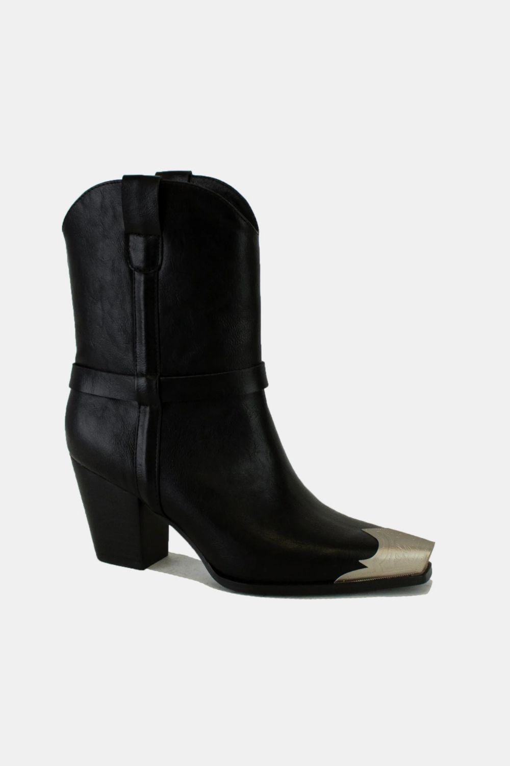 Metal Toe Ankle Boots