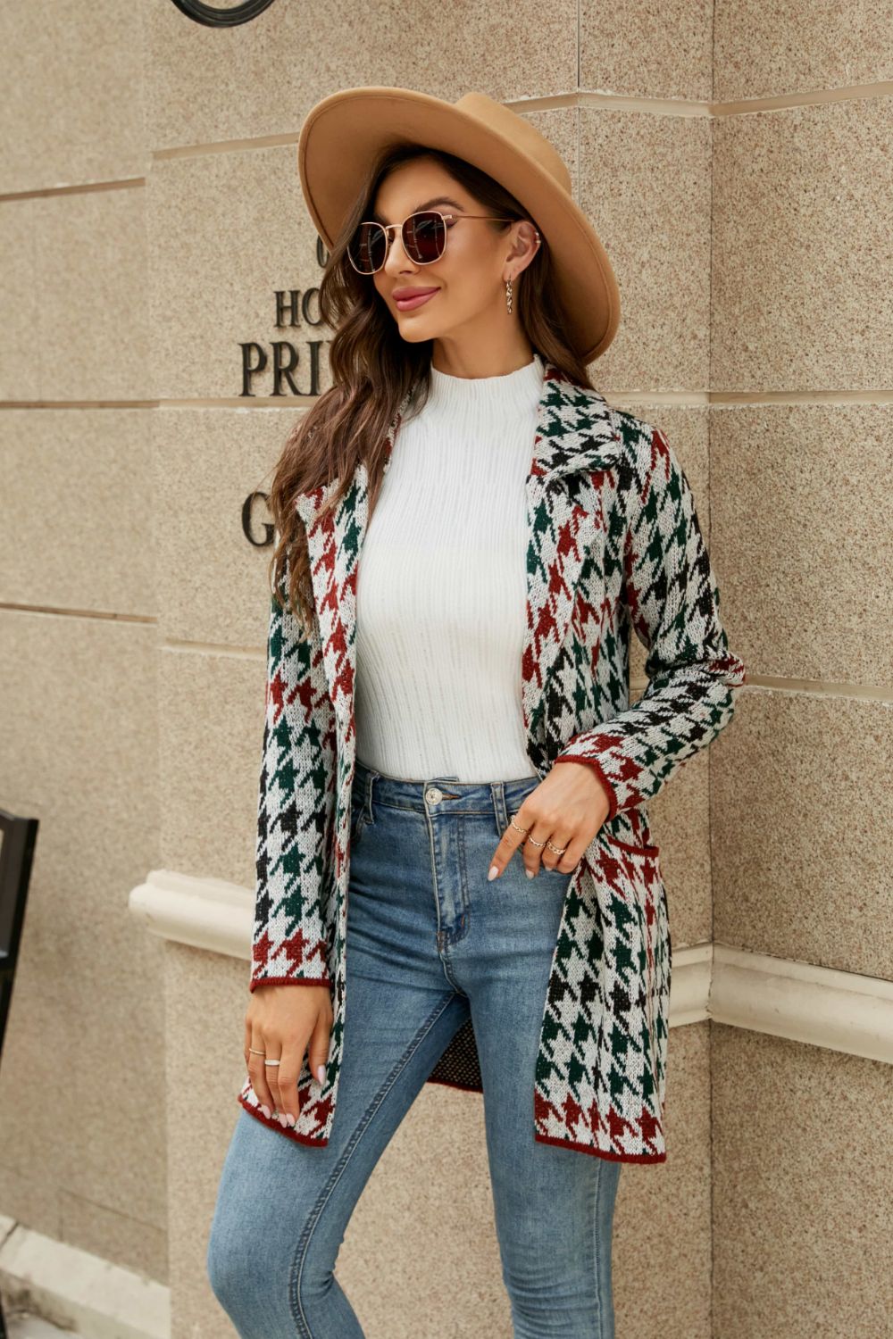 Lapel Collar Cardigan