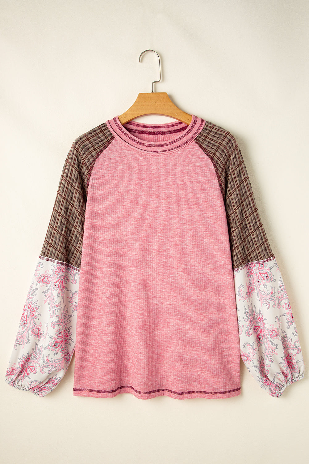 Round Neck Long Sleeve Top