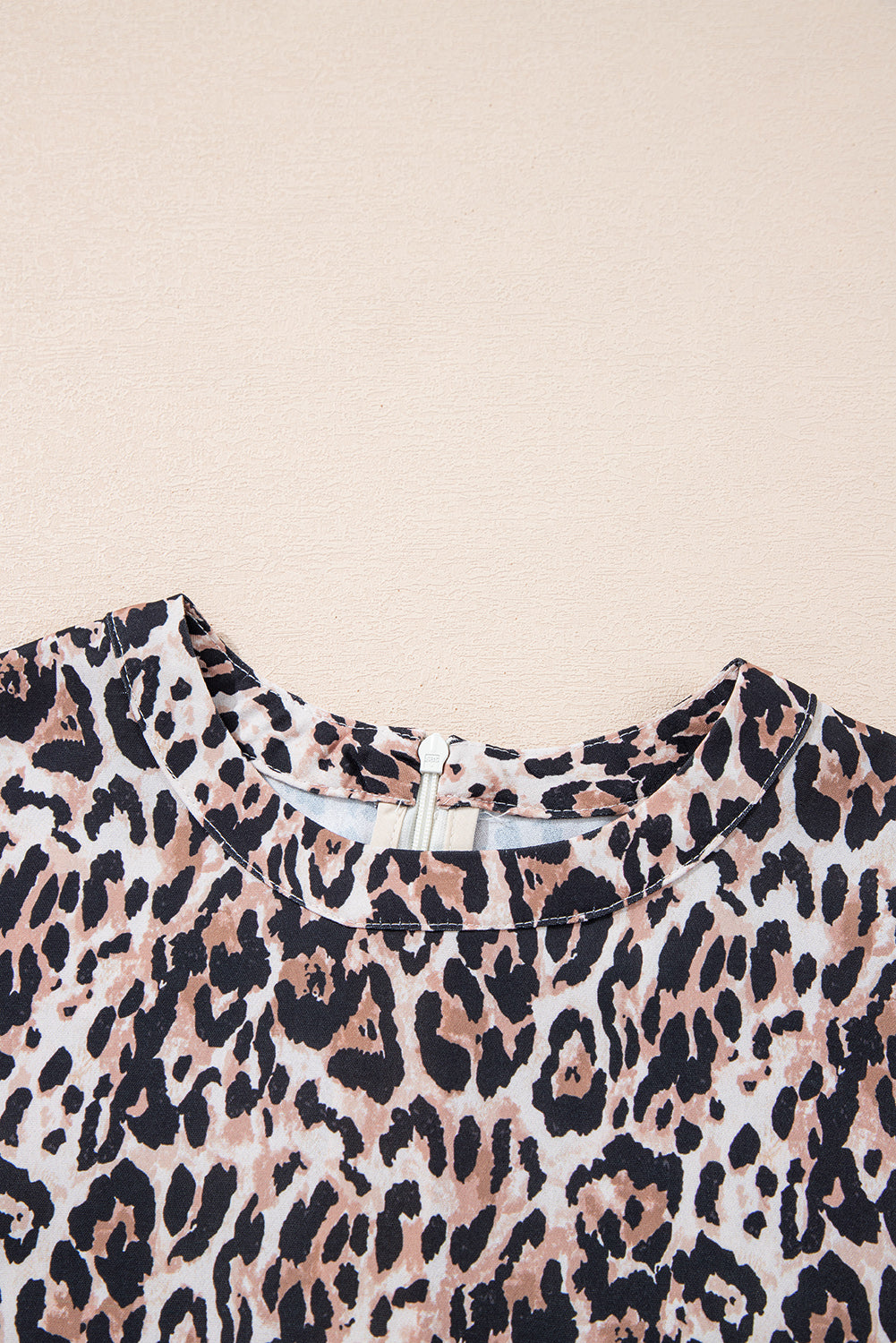 Leopard Short Sleeve Mini Dress