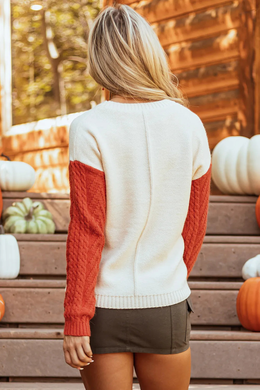 Round Neck Long Sleeve Sweater