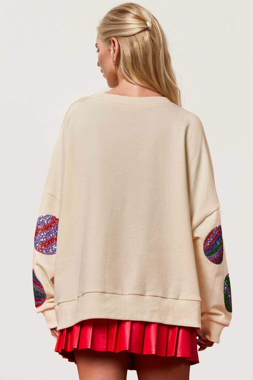 Round Neck Long Sleeve Sweatshirt