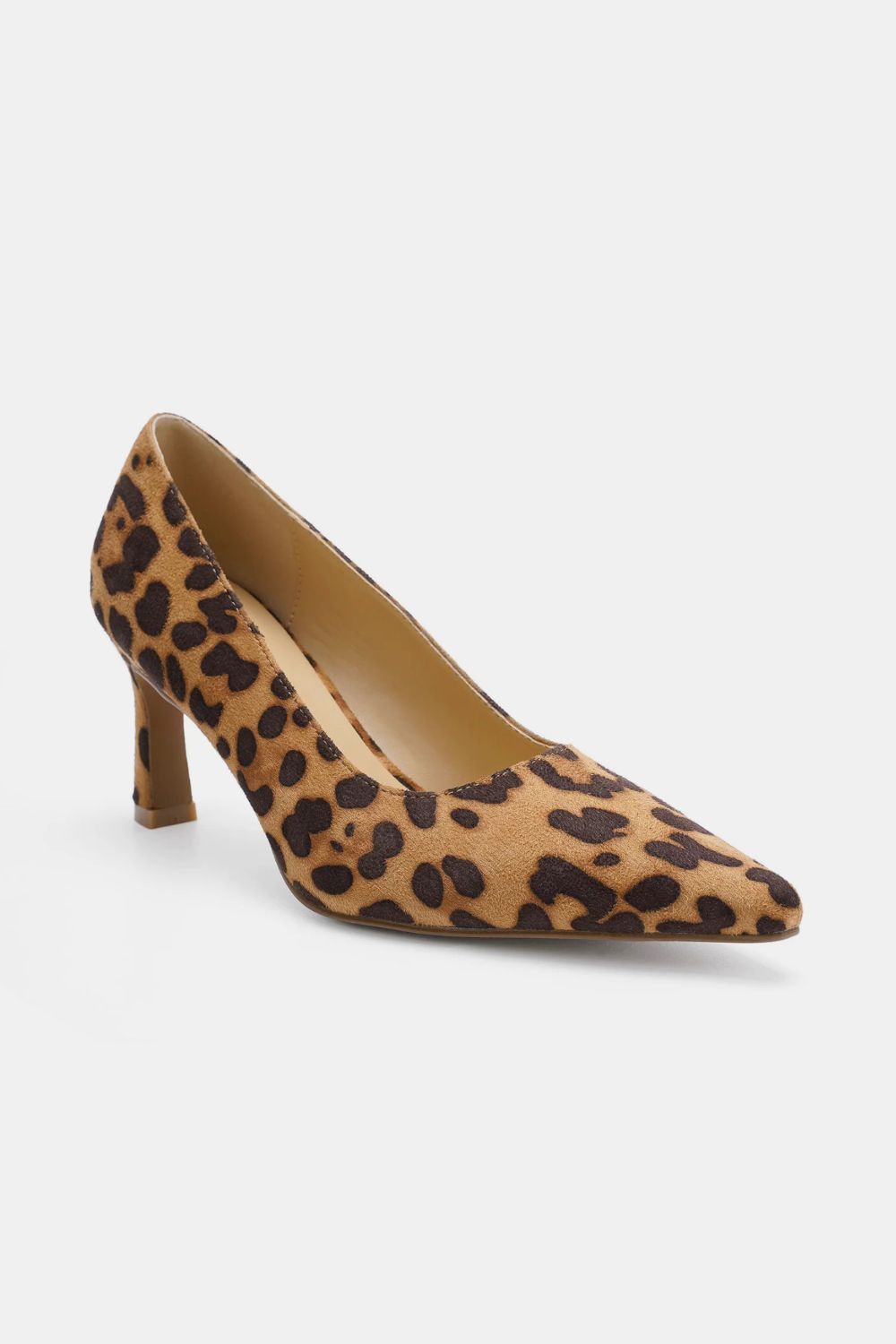 Leopard Point Toe Pumps